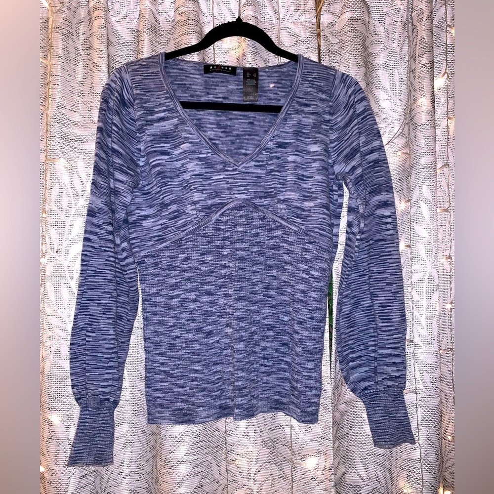 NWOT AXCESS by Liz Claiborne navy slub knit sweater, size S